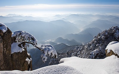 대둔산 설경