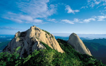 612 초보자 시절 촬영한 북한산 백운대와 인수봉