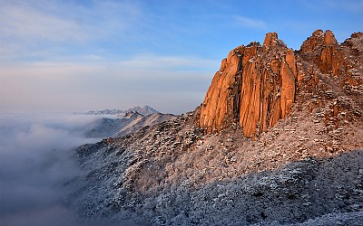 도봉산 운해설경
