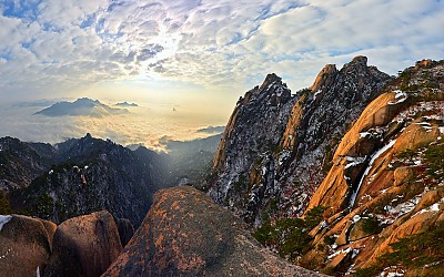 바위들의 아침 맞이.....도봉산