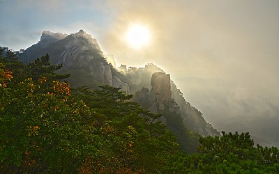도봉산 운무와 기암들