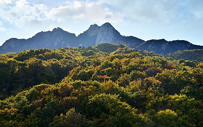 북한산 둘레길의 오후