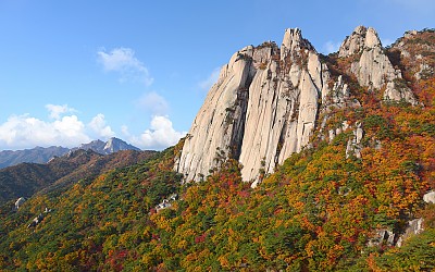 도봉산 선인봉 단풍