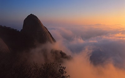 북한산에서...