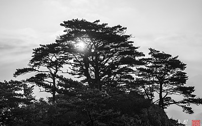 월악산의 아침