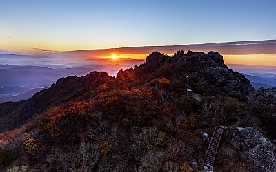 가야산 가을풍경