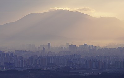 무등산(멀리서 본 풍경)