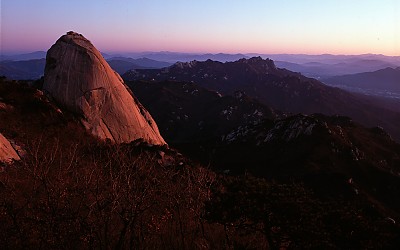 再生.북한산의가을朝景.