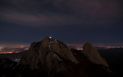 북한산에서.