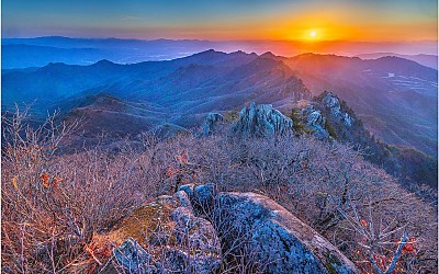 황량한 팔공산~!!
