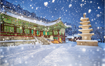 눈 내리는 山寺~!!