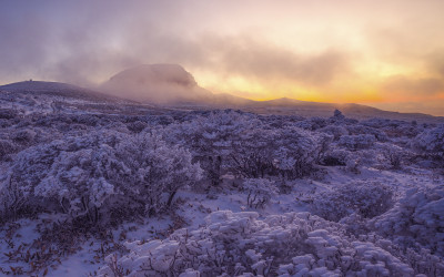 한라산 설경