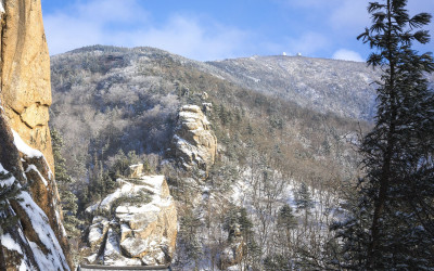 설악에 상고대 핀 날