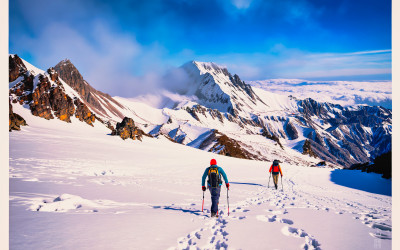 겨울 설산_AI가 만든 작품