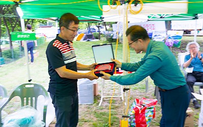 22-06-11  산사협 무주 단합대회   감사패 증 정