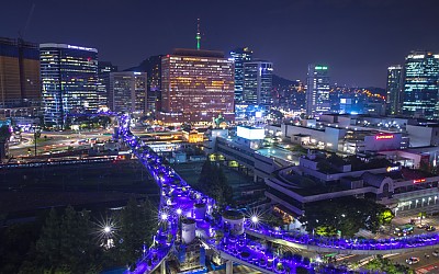 서울로 공원 야경