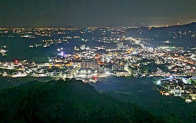 야간산행.