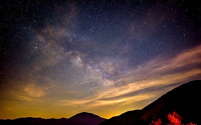 지리산의 밤하늘