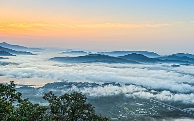 소화묘원에서 본 양수리