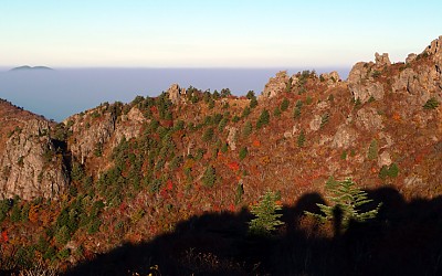 지리산 단풍 끝