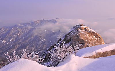 백운대에서