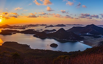 신시도 일몰