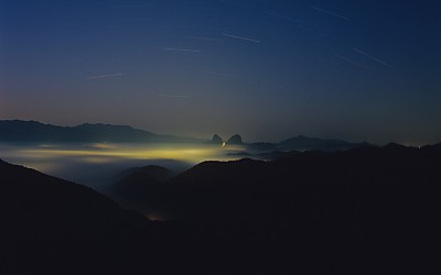 마이산의 밤
