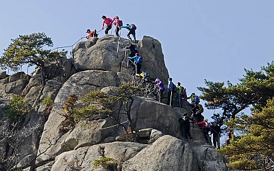  Y계곡 과 도봉의 능선