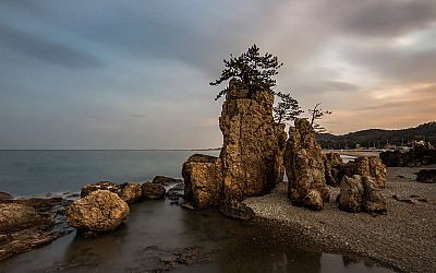 겨울 바닷가