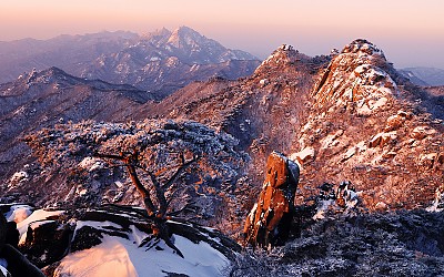 도봉산 설국