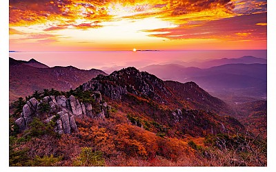 가야산의 가을아침