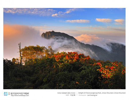 지리산 천왕봉의 환희