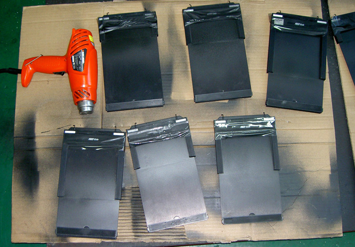 레이저용접후 용접부위의 연마과정을 거친 후 무광 페인트를 칠한 후의 모습.