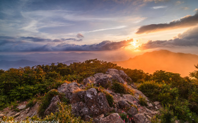 남덕유산 일몰~