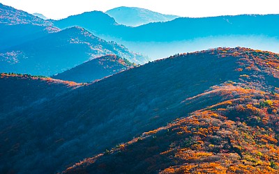지리능선의 가을