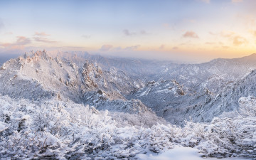 설악 공룡능선 설경