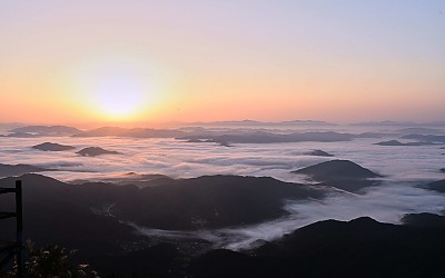 백운봉에서