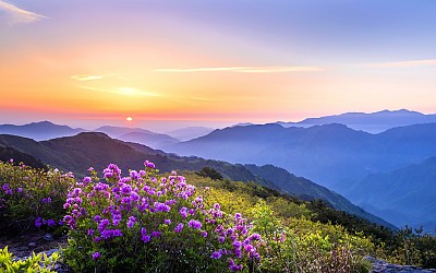 지리산 아침