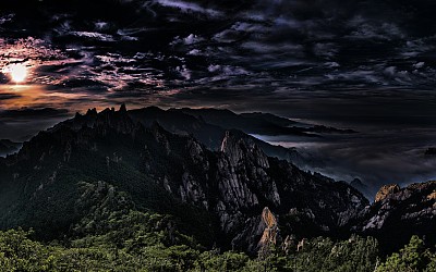 공룡능선의땅거미