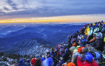 지리산 신년 일출