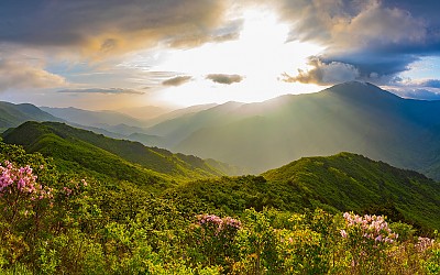 지리산의 아침
