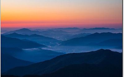 지리산의 아침