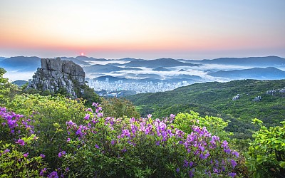 금정산 일출