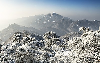 삼각산의 설경!