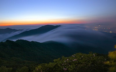 소백산 여명