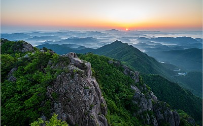대둔산 아침