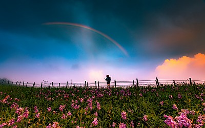 무지개 피는 소백산