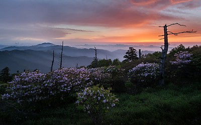 제석봉의 夕陽