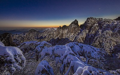 보름 달빛 황산