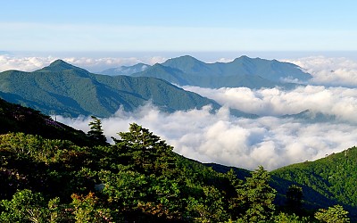덕유 산정의 아침